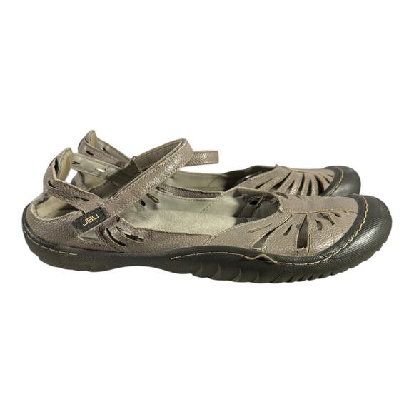 Jambu Shoes - JBU by Jambu Melon Mary Jane Sandals Women’s 9M Taupe Vegan Comfort Shoes